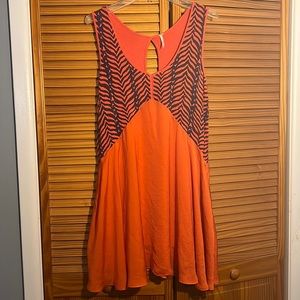 Free people jungle print swing dress with pockets